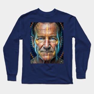 Robin Williams Unforgotten - A Tribute to the Film Legend (AI Portrait) Long Sleeve T-Shirt